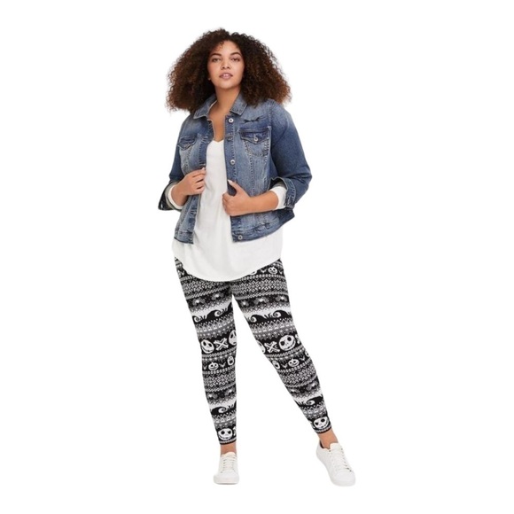 Torrid Nightmare Before Christmas Sweater Leggings - Size 2X - Picture 10 of 14